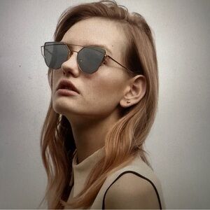 Gentle Monster Love punch Gold Aviator Sunglasses